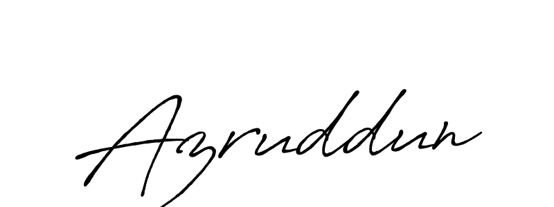 Design your own signature with our free online signature maker. With this signature software, you can create a handwritten (Antro_Vectra_Bolder) signature for name Azruddun. Azruddun signature style 7 images and pictures png