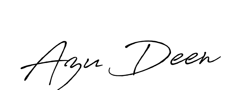 Make a beautiful signature design for name Azu Deen. Use this online signature maker to create a handwritten signature for free. Azu Deen signature style 7 images and pictures png