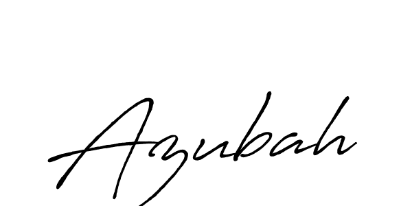 Azubah stylish signature style. Best Handwritten Sign (Antro_Vectra_Bolder) for my name. Handwritten Signature Collection Ideas for my name Azubah. Azubah signature style 7 images and pictures png