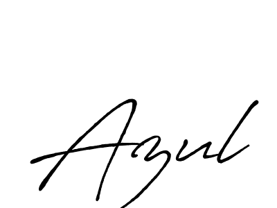 Also we have Azul name is the best signature style. Create professional handwritten signature collection using Antro_Vectra_Bolder autograph style. Azul signature style 7 images and pictures png