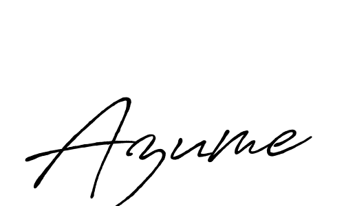 Make a beautiful signature design for name Azume. With this signature (Antro_Vectra_Bolder) style, you can create a handwritten signature for free. Azume signature style 7 images and pictures png