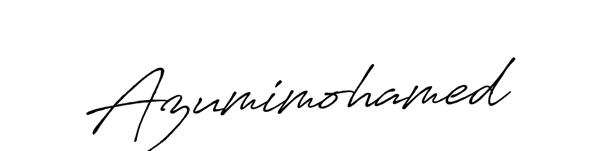 Also we have Azumimohamed name is the best signature style. Create professional handwritten signature collection using Antro_Vectra_Bolder autograph style. Azumimohamed signature style 7 images and pictures png