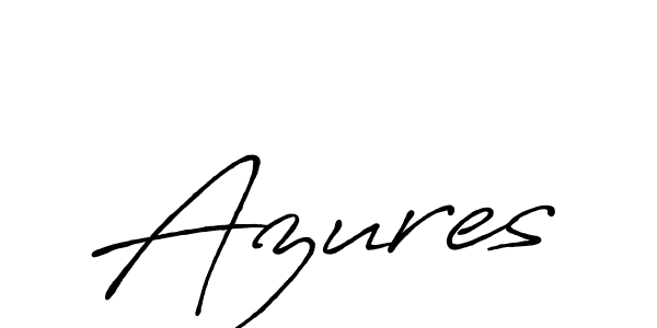 Also we have Azures name is the best signature style. Create professional handwritten signature collection using Antro_Vectra_Bolder autograph style. Azures signature style 7 images and pictures png