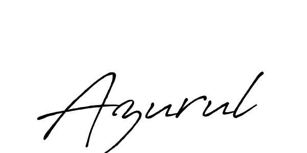 Design your own signature with our free online signature maker. With this signature software, you can create a handwritten (Antro_Vectra_Bolder) signature for name Azurul. Azurul signature style 7 images and pictures png