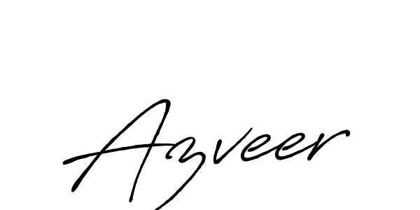 Design your own signature with our free online signature maker. With this signature software, you can create a handwritten (Antro_Vectra_Bolder) signature for name Azveer. Azveer signature style 7 images and pictures png