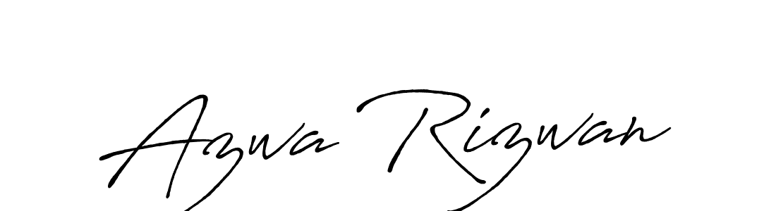 How to Draw Azwa Rizwan signature style? Antro_Vectra_Bolder is a latest design signature styles for name Azwa Rizwan. Azwa Rizwan signature style 7 images and pictures png