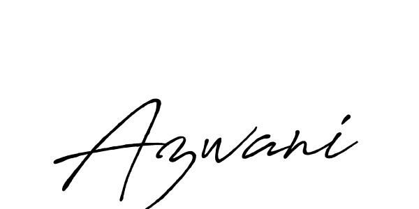 How to make Azwani signature? Antro_Vectra_Bolder is a professional autograph style. Create handwritten signature for Azwani name. Azwani signature style 7 images and pictures png