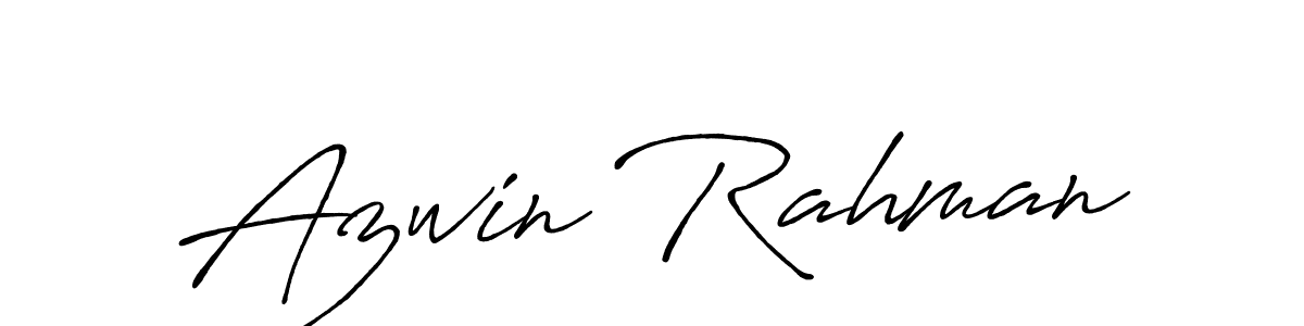 It looks lik you need a new signature style for name Azwin Rahman. Design unique handwritten (Antro_Vectra_Bolder) signature with our free signature maker in just a few clicks. Azwin Rahman signature style 7 images and pictures png