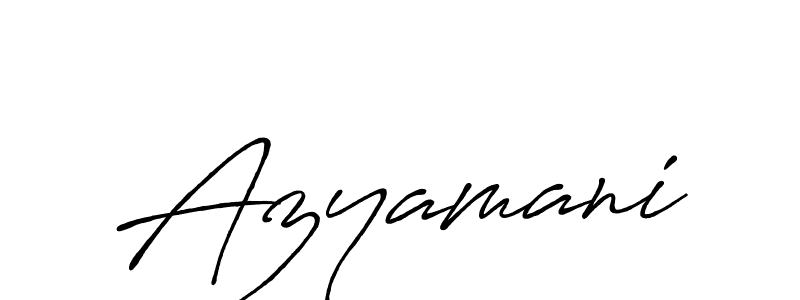 How to make Azyamani name signature. Use Antro_Vectra_Bolder style for creating short signs online. This is the latest handwritten sign. Azyamani signature style 7 images and pictures png