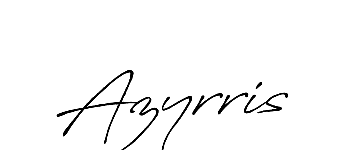 Azyrris stylish signature style. Best Handwritten Sign (Antro_Vectra_Bolder) for my name. Handwritten Signature Collection Ideas for my name Azyrris. Azyrris signature style 7 images and pictures png