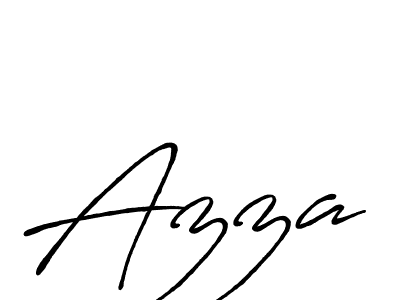 How to make Azza signature? Antro_Vectra_Bolder is a professional autograph style. Create handwritten signature for Azza name. Azza signature style 7 images and pictures png