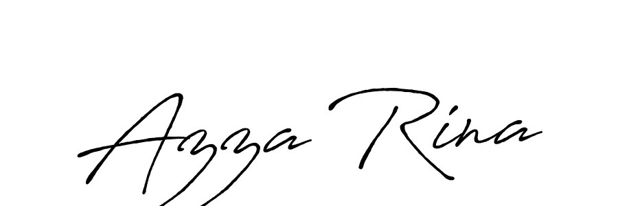 Also we have Azza Rina name is the best signature style. Create professional handwritten signature collection using Antro_Vectra_Bolder autograph style. Azza Rina signature style 7 images and pictures png