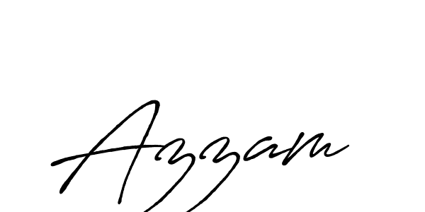 Also we have Azzam  name is the best signature style. Create professional handwritten signature collection using Antro_Vectra_Bolder autograph style. Azzam  signature style 7 images and pictures png