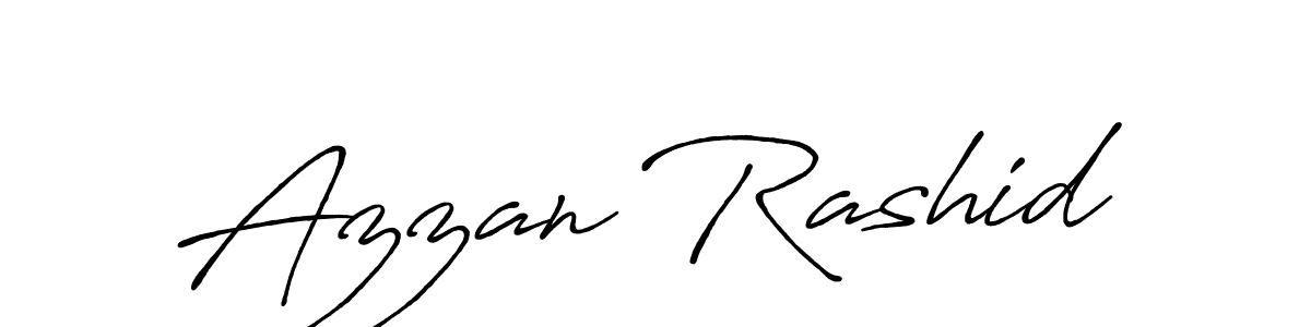 Also we have Azzan Rashid name is the best signature style. Create professional handwritten signature collection using Antro_Vectra_Bolder autograph style. Azzan Rashid signature style 7 images and pictures png