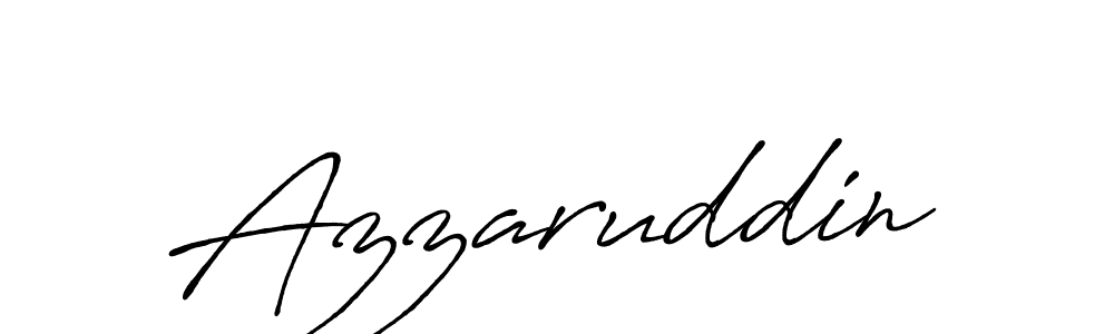 Make a beautiful signature design for name Azzaruddin. With this signature (Antro_Vectra_Bolder) style, you can create a handwritten signature for free. Azzaruddin signature style 7 images and pictures png