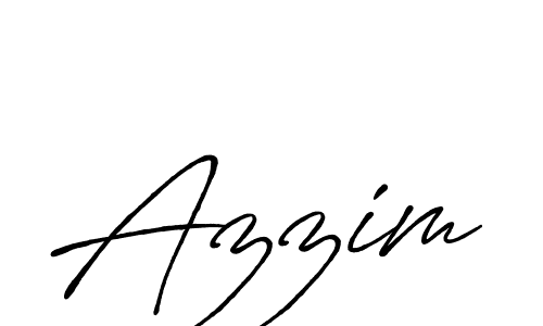 Create a beautiful signature design for name Azzim. With this signature (Antro_Vectra_Bolder) fonts, you can make a handwritten signature for free. Azzim signature style 7 images and pictures png