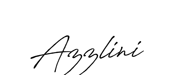 Design your own signature with our free online signature maker. With this signature software, you can create a handwritten (Antro_Vectra_Bolder) signature for name Azzlini. Azzlini signature style 7 images and pictures png