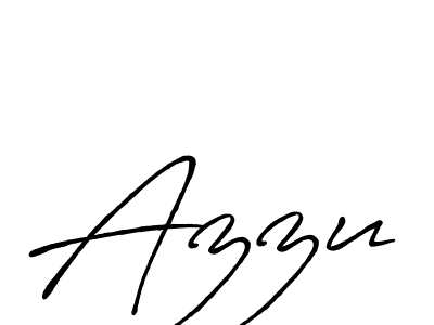 Make a beautiful signature design for name Azzu. With this signature (Antro_Vectra_Bolder) style, you can create a handwritten signature for free. Azzu signature style 7 images and pictures png