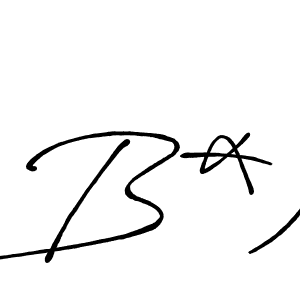 Design your own signature with our free online signature maker. With this signature software, you can create a handwritten (Antro_Vectra_Bolder) signature for name B*). B*) signature style 7 images and pictures png