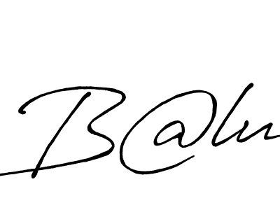 The best way (Antro_Vectra_Bolder) to make a short signature is to pick only two or three words in your name. The name B@lu include a total of six letters. For converting this name. B@lu signature style 7 images and pictures png