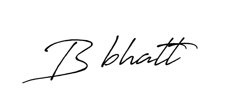 Make a beautiful signature design for name B²bhatt. With this signature (Antro_Vectra_Bolder) style, you can create a handwritten signature for free. B²bhatt signature style 7 images and pictures png