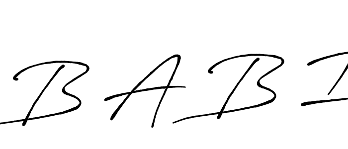 Also we have B A B I name is the best signature style. Create professional handwritten signature collection using Antro_Vectra_Bolder autograph style. B A B I signature style 7 images and pictures png