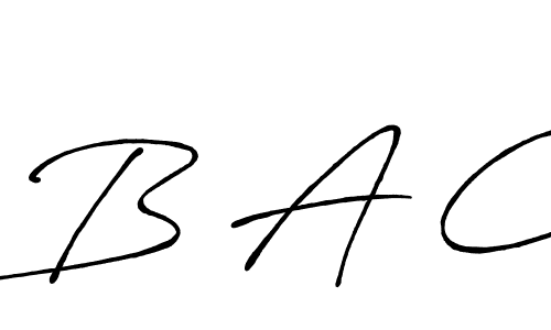 You should practise on your own different ways (Antro_Vectra_Bolder) to write your name (B A C) in signature. don't let someone else do it for you. B A C signature style 7 images and pictures png