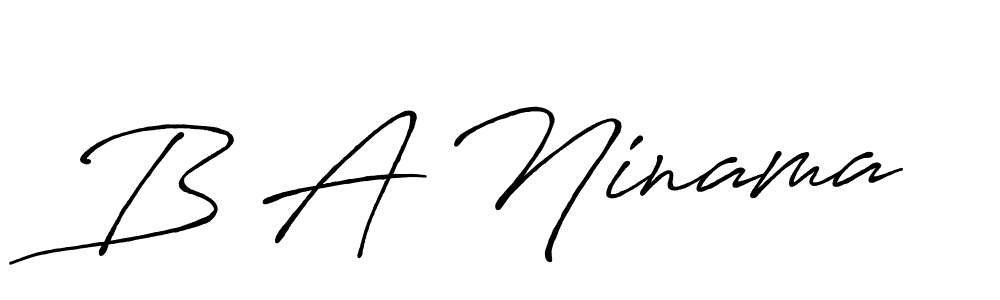 You can use this online signature creator to create a handwritten signature for the name B A Ninama. This is the best online autograph maker. B A Ninama signature style 7 images and pictures png