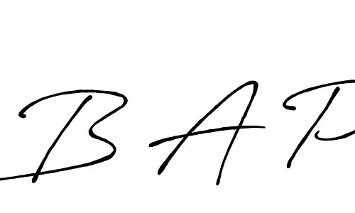 B A P stylish signature style. Best Handwritten Sign (Antro_Vectra_Bolder) for my name. Handwritten Signature Collection Ideas for my name B A P. B A P signature style 7 images and pictures png