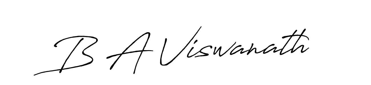 Also we have B A Viswanath name is the best signature style. Create professional handwritten signature collection using Antro_Vectra_Bolder autograph style. B A Viswanath signature style 7 images and pictures png