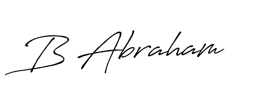 Also You can easily find your signature by using the search form. We will create B Abraham name handwritten signature images for you free of cost using Antro_Vectra_Bolder sign style. B Abraham signature style 7 images and pictures png