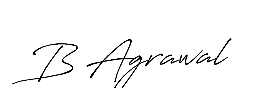 Also we have B Agrawal name is the best signature style. Create professional handwritten signature collection using Antro_Vectra_Bolder autograph style. B Agrawal signature style 7 images and pictures png