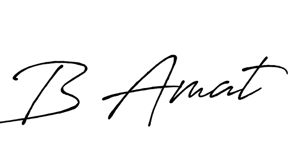 Design your own signature with our free online signature maker. With this signature software, you can create a handwritten (Antro_Vectra_Bolder) signature for name B Amat. B Amat signature style 7 images and pictures png