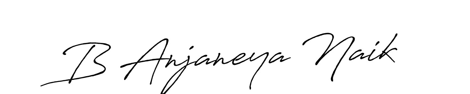 Design your own signature with our free online signature maker. With this signature software, you can create a handwritten (Antro_Vectra_Bolder) signature for name B Anjaneya Naik. B Anjaneya Naik signature style 7 images and pictures png
