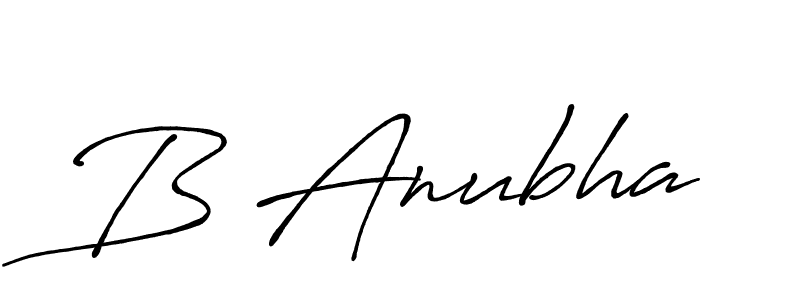Also we have B Anubha name is the best signature style. Create professional handwritten signature collection using Antro_Vectra_Bolder autograph style. B Anubha signature style 7 images and pictures png