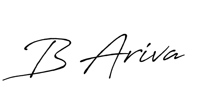 Make a beautiful signature design for name B Ariva. Use this online signature maker to create a handwritten signature for free. B Ariva signature style 7 images and pictures png