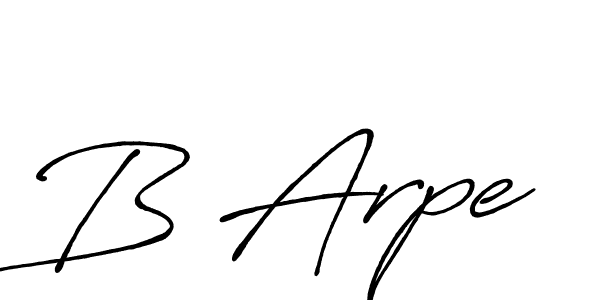 Also we have B Arpe name is the best signature style. Create professional handwritten signature collection using Antro_Vectra_Bolder autograph style. B Arpe signature style 7 images and pictures png