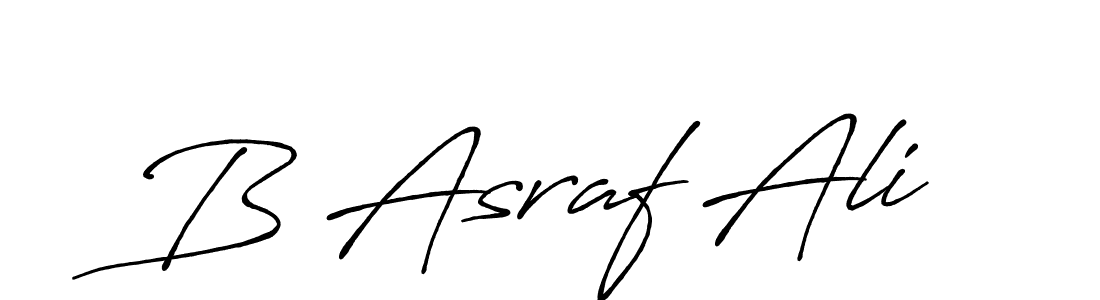 Use a signature maker to create a handwritten signature online. With this signature software, you can design (Antro_Vectra_Bolder) your own signature for name B Asraf Ali. B Asraf Ali signature style 7 images and pictures png