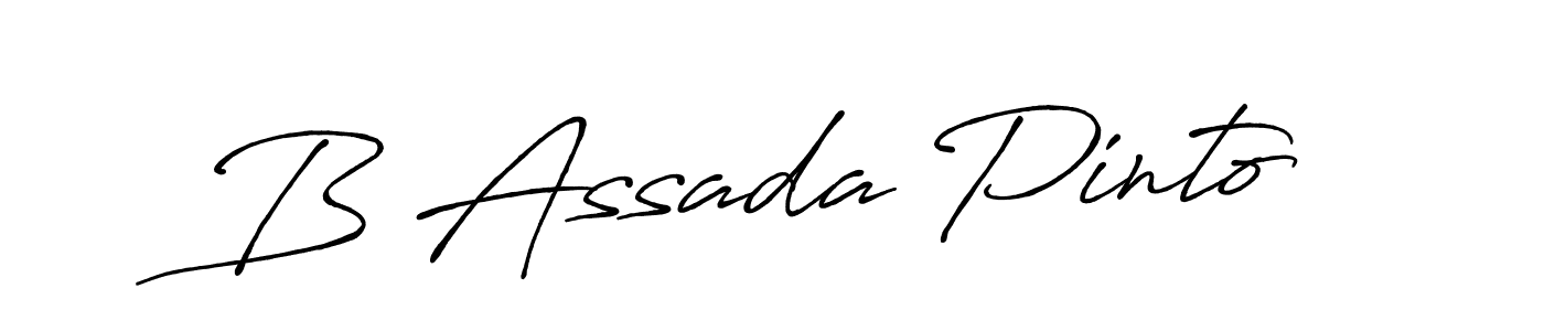 You can use this online signature creator to create a handwritten signature for the name B Assada Pinto. This is the best online autograph maker. B Assada Pinto signature style 7 images and pictures png