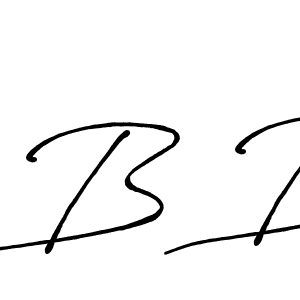 Design your own signature with our free online signature maker. With this signature software, you can create a handwritten (Antro_Vectra_Bolder) signature for name B B. B B signature style 7 images and pictures png