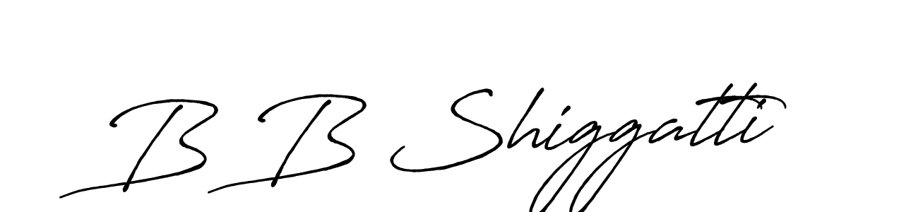 Design your own signature with our free online signature maker. With this signature software, you can create a handwritten (Antro_Vectra_Bolder) signature for name B B Shiggatti. B B Shiggatti signature style 7 images and pictures png