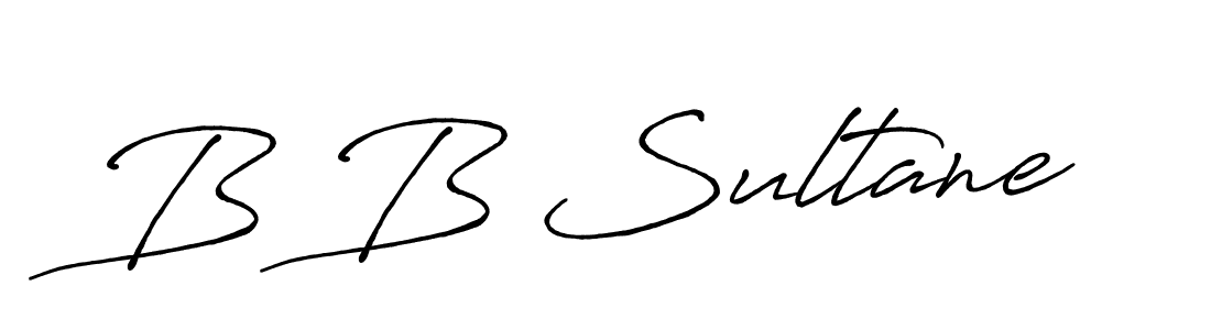 Also You can easily find your signature by using the search form. We will create B B Sultane name handwritten signature images for you free of cost using Antro_Vectra_Bolder sign style. B B Sultane signature style 7 images and pictures png