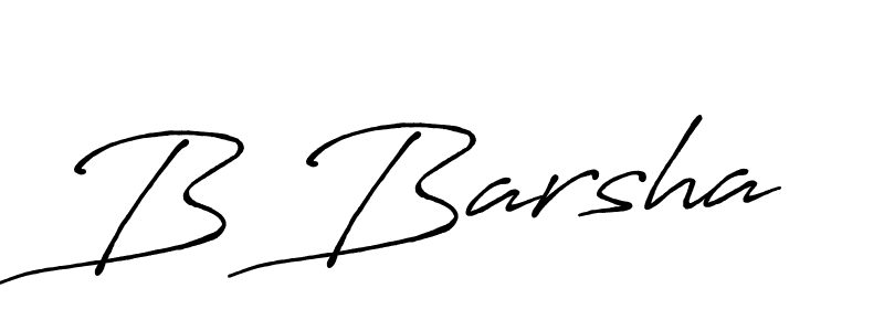 B Barsha stylish signature style. Best Handwritten Sign (Antro_Vectra_Bolder) for my name. Handwritten Signature Collection Ideas for my name B Barsha. B Barsha signature style 7 images and pictures png