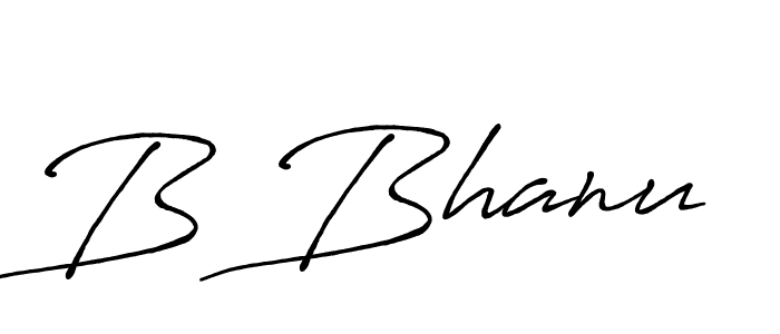 Make a beautiful signature design for name B Bhanu. With this signature (Antro_Vectra_Bolder) style, you can create a handwritten signature for free. B Bhanu signature style 7 images and pictures png