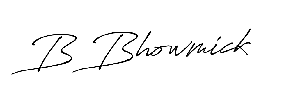 It looks lik you need a new signature style for name B Bhowmick. Design unique handwritten (Antro_Vectra_Bolder) signature with our free signature maker in just a few clicks. B Bhowmick signature style 7 images and pictures png