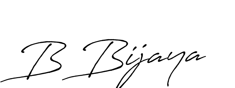 Create a beautiful signature design for name B Bijaya. With this signature (Antro_Vectra_Bolder) fonts, you can make a handwritten signature for free. B Bijaya signature style 7 images and pictures png