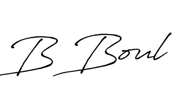 How to make B Boul signature? Antro_Vectra_Bolder is a professional autograph style. Create handwritten signature for B Boul name. B Boul signature style 7 images and pictures png