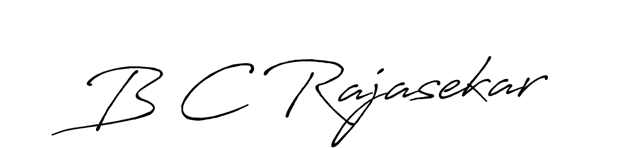 B C Rajasekar stylish signature style. Best Handwritten Sign (Antro_Vectra_Bolder) for my name. Handwritten Signature Collection Ideas for my name B C Rajasekar. B C Rajasekar signature style 7 images and pictures png