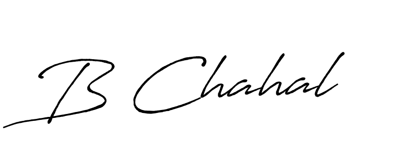 Also You can easily find your signature by using the search form. We will create B Chahal name handwritten signature images for you free of cost using Antro_Vectra_Bolder sign style. B Chahal signature style 7 images and pictures png