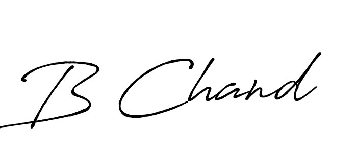 Create a beautiful signature design for name B Chand. With this signature (Antro_Vectra_Bolder) fonts, you can make a handwritten signature for free. B Chand signature style 7 images and pictures png